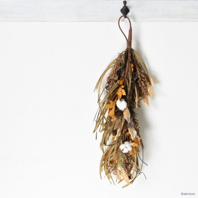 スワッグ 造花 秋 冬 コットン おしゃれ 店舗 ディスプレイ 店頭 装飾 インテリア 玄関 ドア 壁掛け 70cm 80cm Cf シルク ド フラワー 通販 Yahoo ショッピング