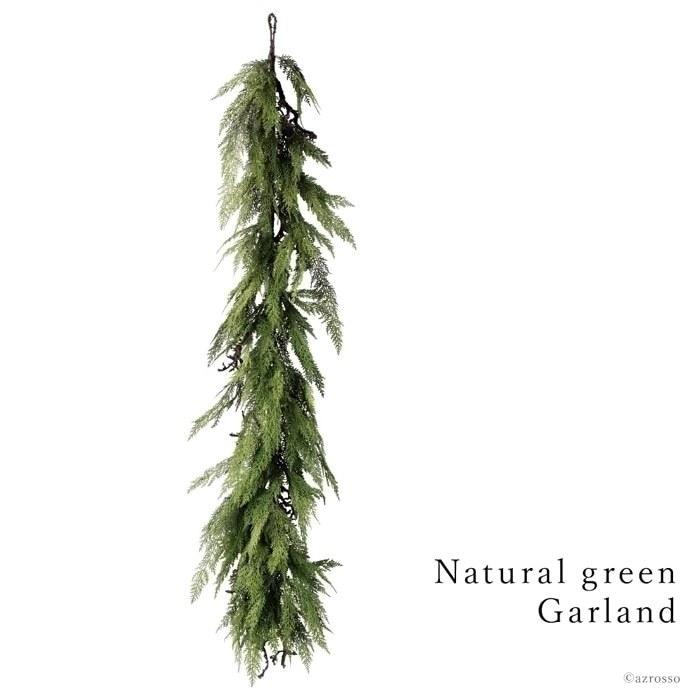 ガーランド フェイク グリーン ナチュラル クリスマス 壁 飾り 玄関 ドア 店舗 インテリア おしゃれ リーフ ウッド オール シーズン ディスプレイ アレンジ ガーランド ドア