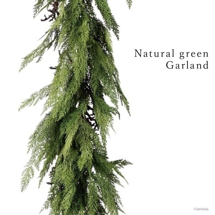 ガーランド フェイク グリーン ナチュラル クリスマス 壁 飾り 玄関 ドア 店舗 インテリア おしゃれ リーフ ウッド オール シーズン ディスプレイ アレンジ ガーランド ドア