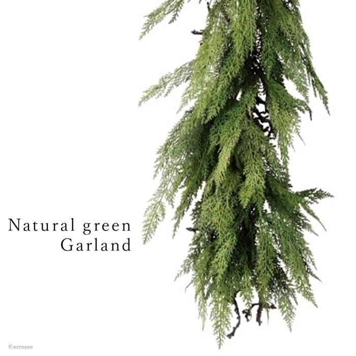 ガーランド フェイク グリーン ナチュラル クリスマス 壁 飾り 玄関 ドア 店舗 インテリア おしゃれ リーフ ウッド オール シーズン ディスプレイ アレンジ ガーランド ドア
