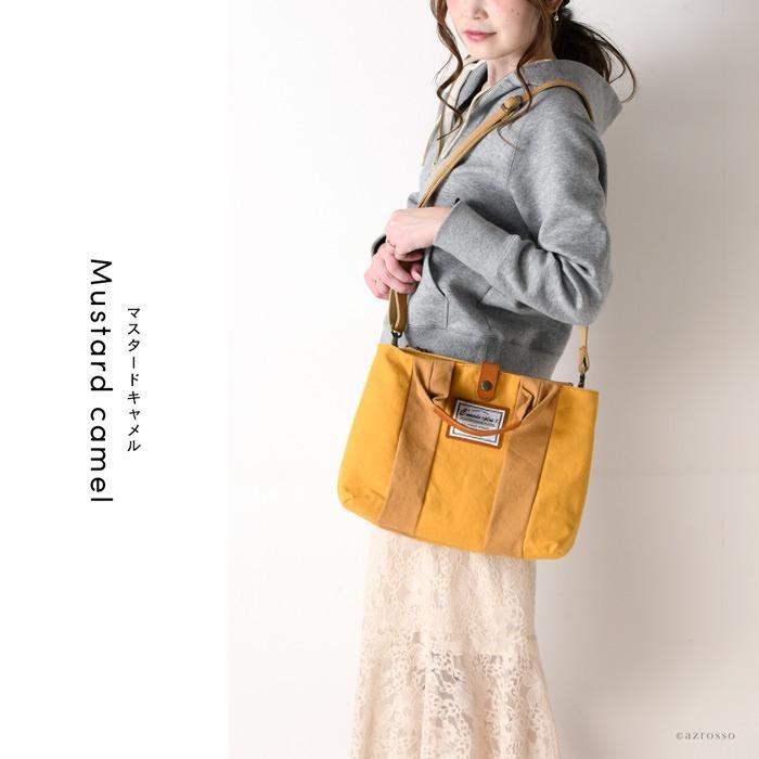 日本製 ミニ トートバッグ ショルダーバッグ レディース 就職 祝い 誕生日 プレゼント 帆布 本革 40代 50代 60代 就職 定年 退職 ギフト | C'omodo+plust | 16