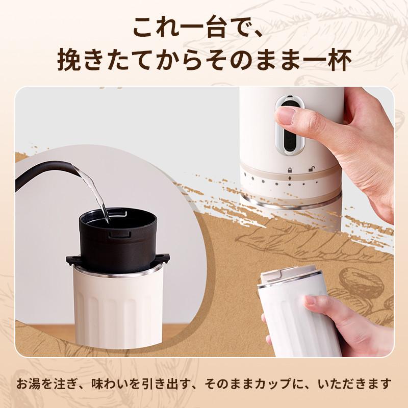 【新品未使用】コーヒーミル 電動 コーヒーグラインダー 電動コーヒーミル コーヒーグラインダー USB充電式 コードレス 小型