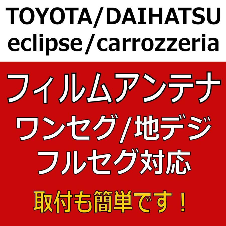 トヨタ（TOYOTA） 純正 ディーラーナビ S型 フィルムアンテナ 2枚