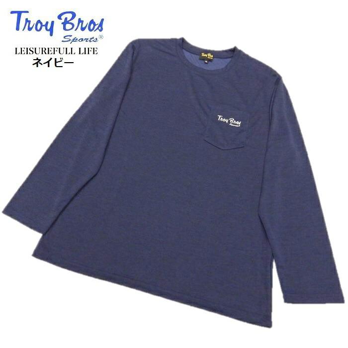 Troy Bros（トロイブロス） ポケット付き メンズ 長袖Tシャツ ロンT