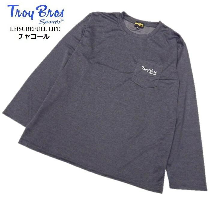 Troy Bros（トロイブロス） ポケット付き メンズ 長袖Tシャツ ロンT