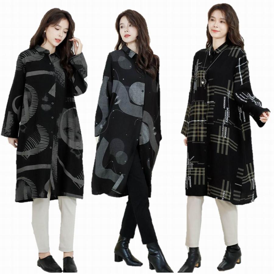 TRUBE ロングシャツ ロングシャツワンピース シャツ チュニック TRUBE ロングシャツ ロングシャツワンピース シャツ チュニック
