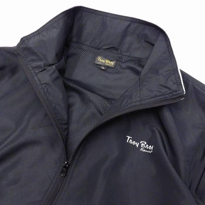 トロイブロス 総裏メッシュ 軽量 ウインドブレーカー 撥水 ハイネック