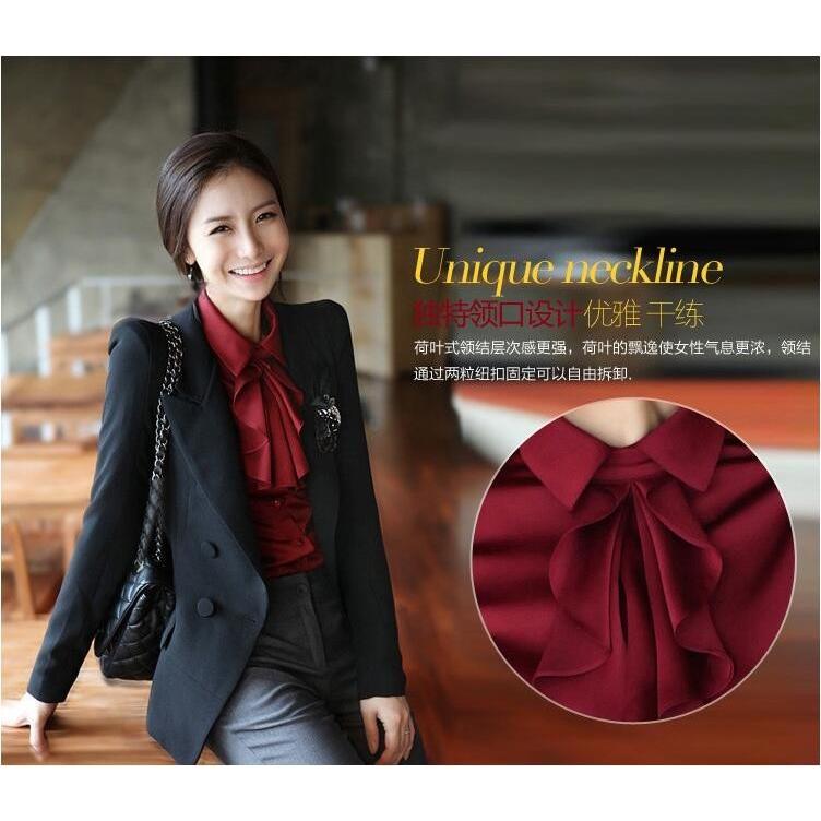 女性らしい魅力が引き立つ カシュクール レディース リボン付きシャツ ブラウス 長袖シャツ フォーマル オフィス カジュアル ビジネス スーツ インナートップス Ec1432 Citron Ec 通販 Yahoo ショッピング