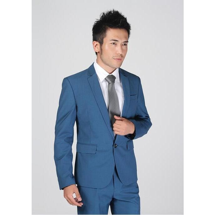 春秋ブルースーツ メンズスーツ セットアップ シングル 1ツボタンスーツ 新郎礼服スーツ ビジネススーツ スリムスタイルスーツ 結婚式２点セット スーツドレス Ec1807 Citron Ec 通販 Yahoo ショッピング