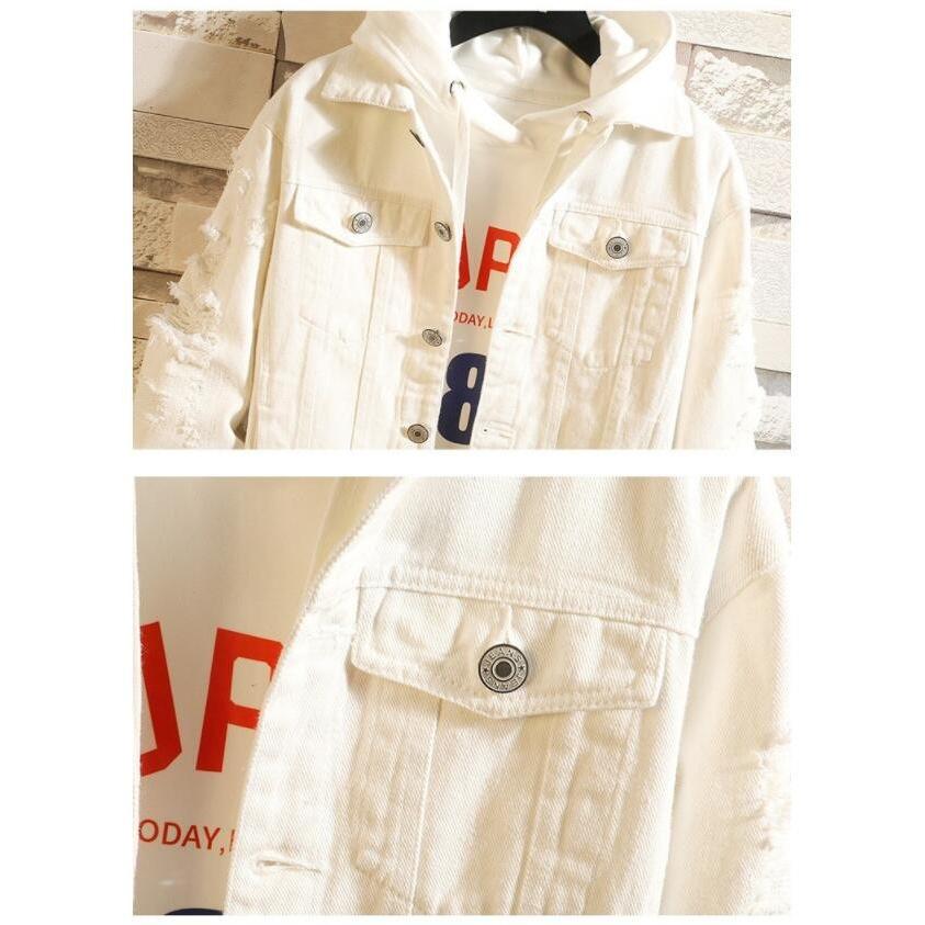 デニムジャケット 新品 韓国風 メンズ ジャケット 春秋 Gジャン ジージャン 青年 カジュアル デニムジャケット 長袖トップス アウター ブルゾン白 黒 赤 ピンク Ec34 Citron Ec 通販 Yahoo ショッピング