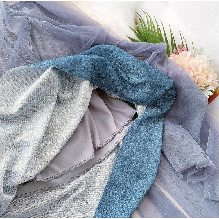 高級感ファッション グラデーションスカートエレガント チュール