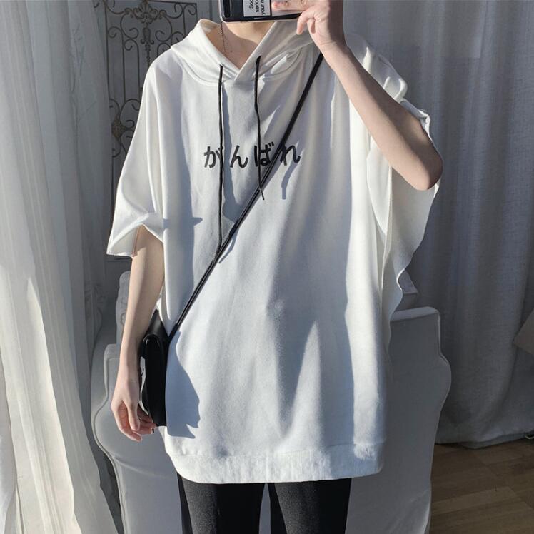 デイリーコーデ ドルマンスリーブ Tシャツ メンズ パーカー プルオーバー パーカー フード付き 半袖パーカープリント ブラック トップス 春夏 ゆったりtシャツ Ec3034 Citron Ec 通販 Yahoo ショッピング