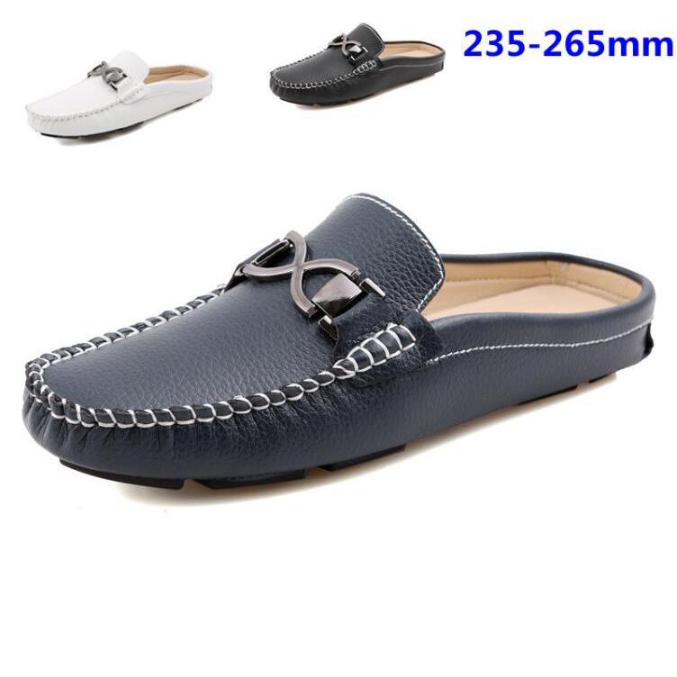 春夏新品トレンディーデイリーコーデ かかとなし メンズ ドライビングシューズ スリッパ サボサンダル ローファー Puレザー靴 カジュアル ビジネス シューズ Ec4318 Citron Ec 通販 Yahoo ショッピング