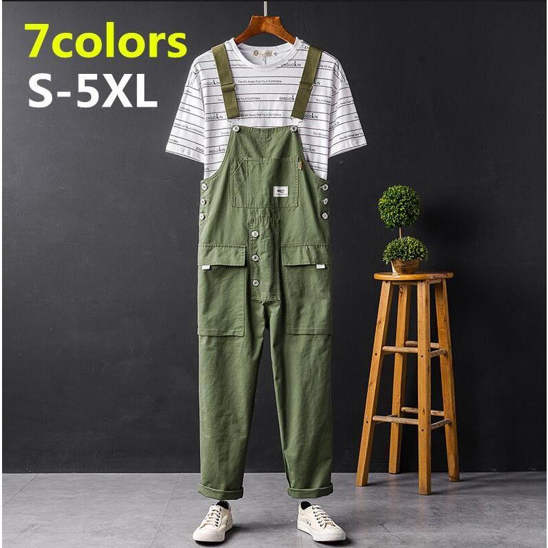 New 欧米風ヒップホップ ペインター オーバーオール 男女兼用サロペット メンズ カーゴパンツ ゆったりチノパンツ オールインワン つなぎ サスペンダーズボン作業服 Aynaelda Com