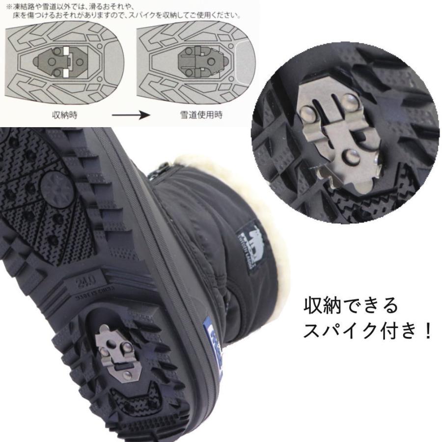 moz（モズ） 即納 レディース スパイク付き 防水 防寒 防滑 スノー