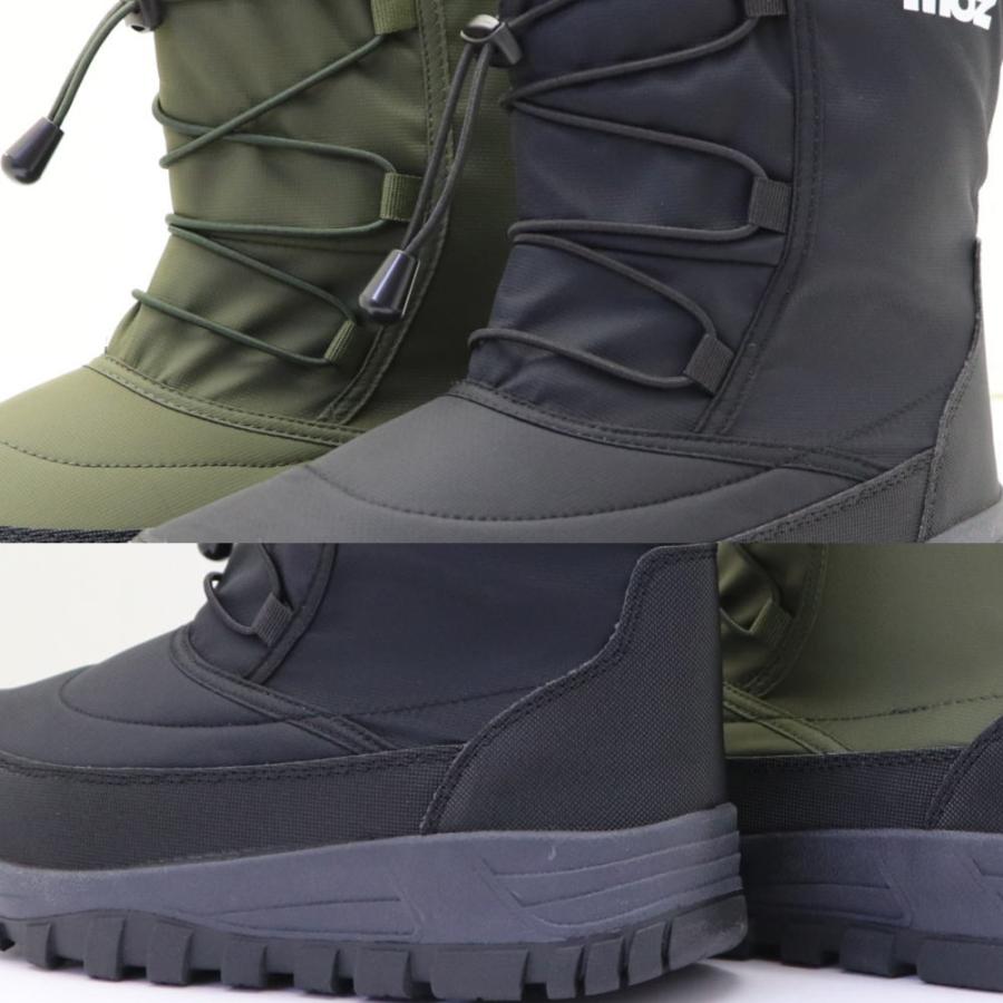 moz（モズ） 即納 メンズ 防水 防寒 防滑 スノーブーツ ナイロンブーツ