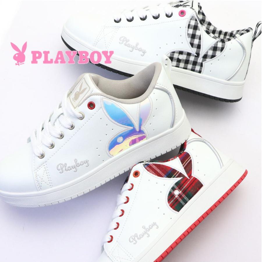 PLAYBOY 即納 レディース スニーカー プレイボーイ コートタイプ