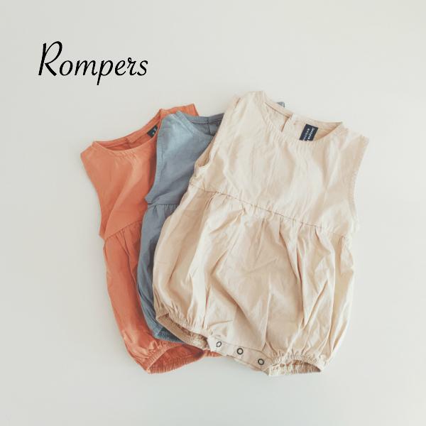 3色 展開 ロンパース カバーオール 赤ちゃん ベビー服 おしゃれ かわいい 出産祝い 女の子 可愛い 春 夏 秋