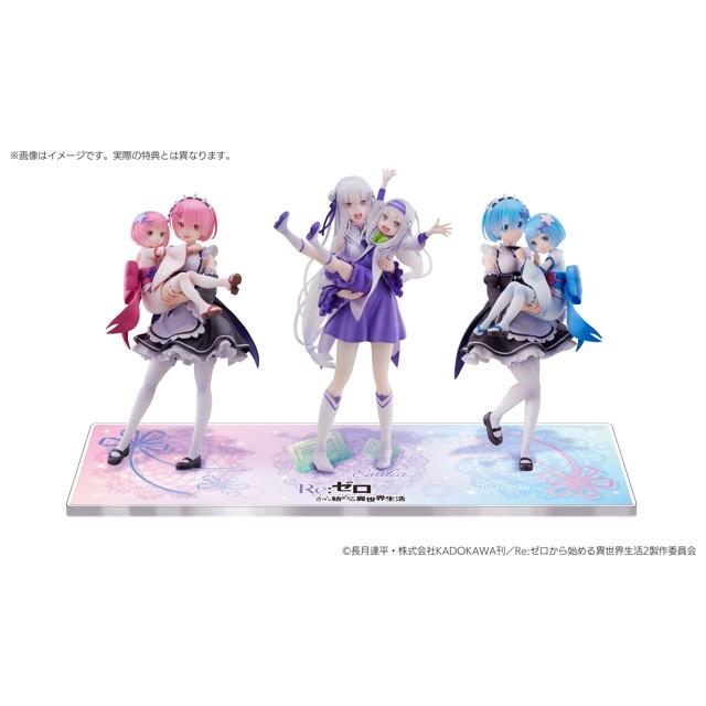 新品 Re:ゼロから始める異世界生活 フィギュア レム&幼少期レム 新品 Re:ゼロから始める異世界生活 フィギュア レム&幼少期レム