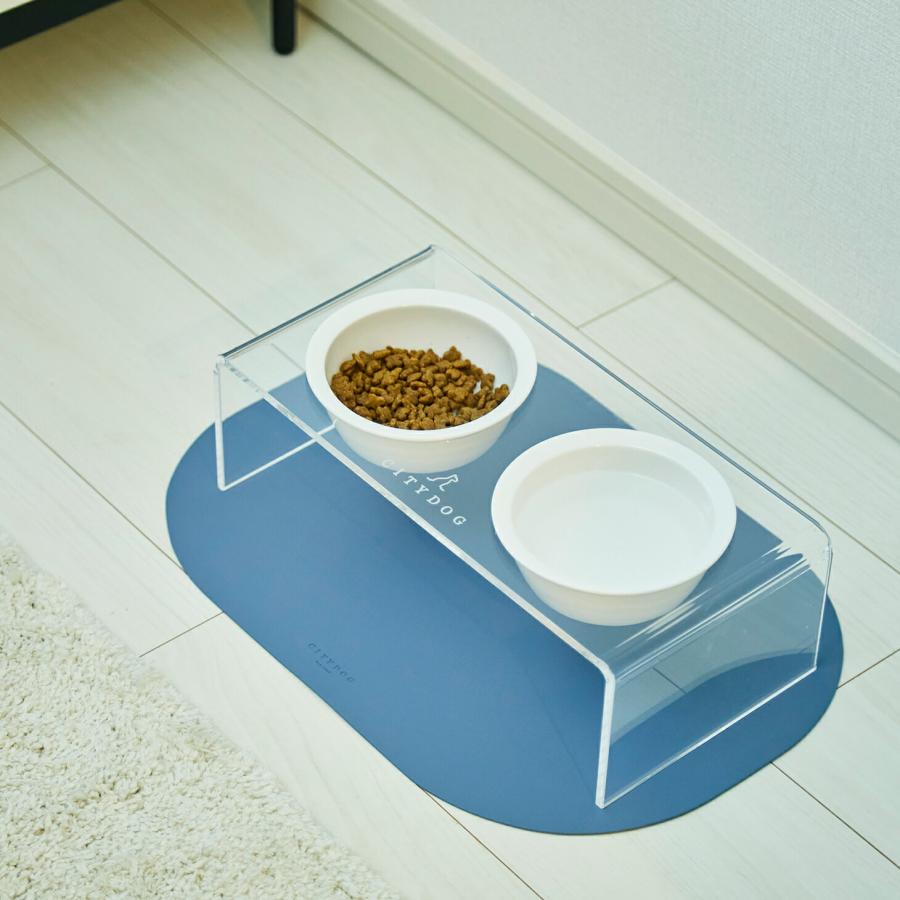 犬 ペット フードボウル 食器台 ランチョンマット エサ皿 エサ入れ 猫 陶器 フード ボウル ボール 餌 シニア アクリルフードスタンド ｜ citydog シティドッグ｜citydog｜15