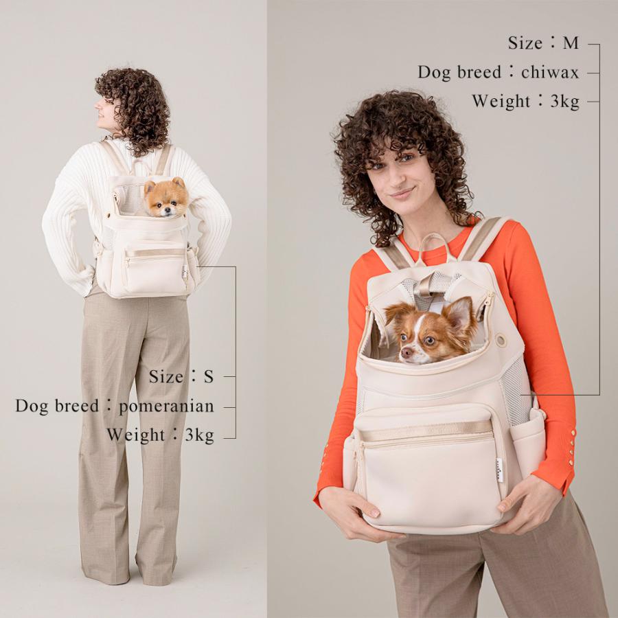 【未使用/美品】CITYDOG バックパックキャリー　Sサイズ　オフホワイト CITYDOG（シティドッグ） 【アウトレット品3,000円OFF 】ペット