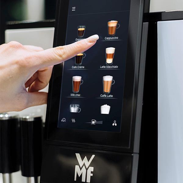 直送 業務用 全自動エスプレッソマシン WMF コーヒーマシン 1100S 水道直結 式 ミルククーラー付【メーカー直送/代引不可/キャンセル