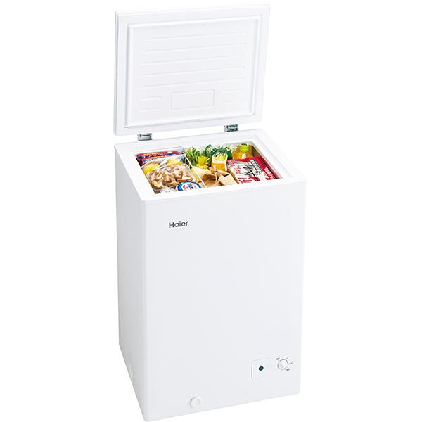 冷凍庫 100L 上開き 家庭用 ハイアール 小型冷凍庫 ストッカー 冷凍 冷凍ストッカー フリーザー 家庭用冷凍庫 直冷 JF-WNC100A  （W）ホワイト HAIER