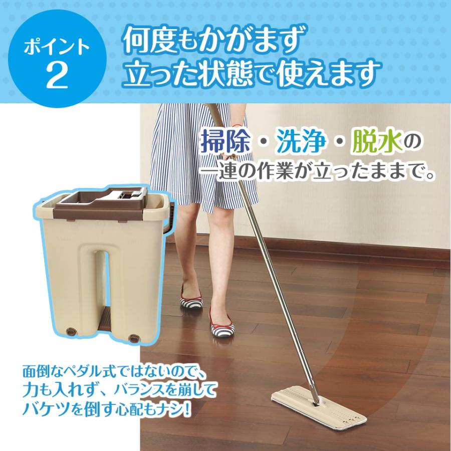 モップ絞り器 タフスクイザー 床掃除 水拭き モップ スクイーザー 絞り 掃除 清掃 用品