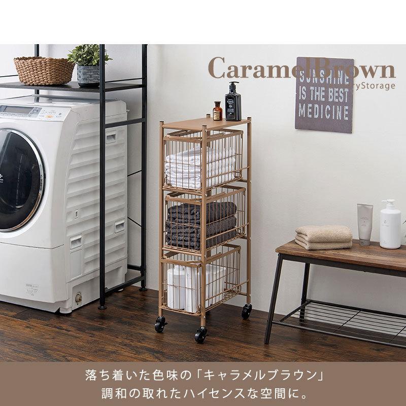 3段ランドリーラック 幅28 収納 ランドリールーム 洗濯物 カゴ 洗濯時間節約 おしゃれ 省スペース バスケット くすみカラー Tha Kr 3674 シティネットプラザ 通販 Yahoo ショッピング