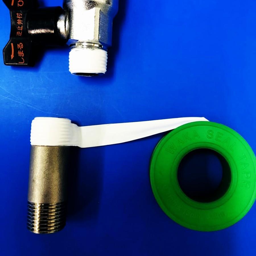 68%以上節約シールテープ 5M巻 1個 耐油 液体 耐熱 耐薬品 WAKA 漏れ防止 0.1mmx13mmx5m 水栓 水道 送料無料 接着、補修 カクダイ シールテープ 5m 797-031 1巻 ▼807-3894