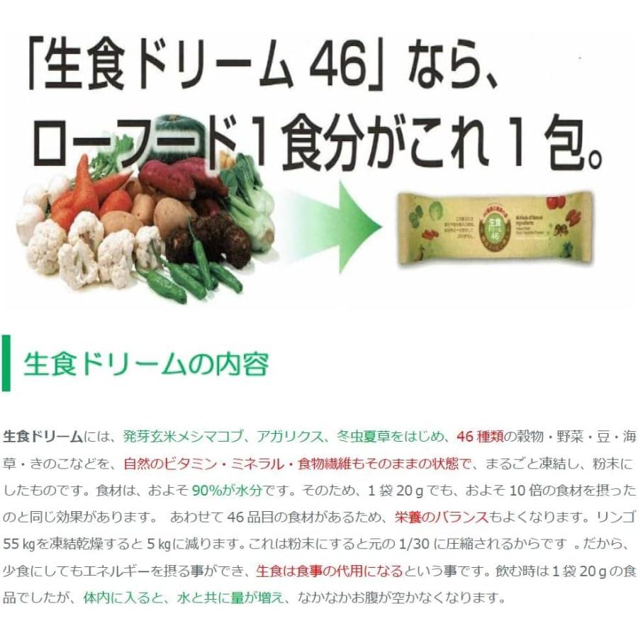 生食ドリーム46 生食46 酵素 31包 46種類 乾燥野菜 粉末 野菜 青汁 食物繊維 野菜ジュース オーガニック フリーズドライ |  | 05