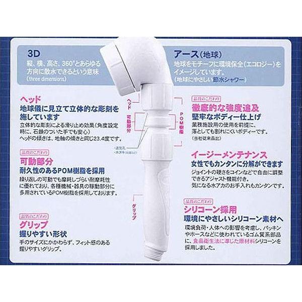 シャワーヘッド アラミック 3dアースシャワーヘッド 3de 24n 節水シャワーヘッド 3dシャワー 送料無料 3de 24n シズ ショッピングサイト ヤフー店 通販 Yahoo ショッピング