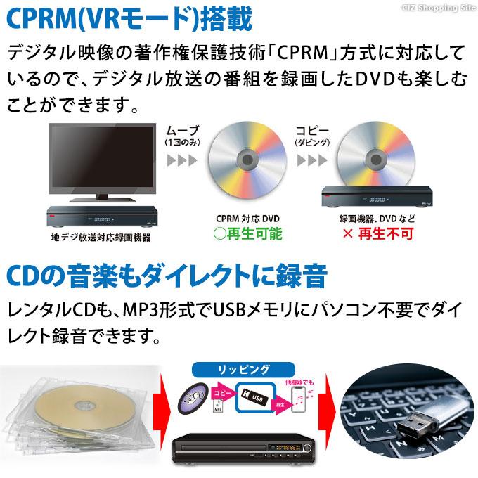 DVDプレイヤー HDMI端子ケーブル付き 再生専用 CPRM対応 据え置き型 リモコン付き Astance AKDV024BK｜ciz｜03