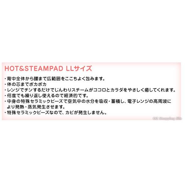 ホットパック 電子レンジ 肩 腰 背中 肩甲骨 肩こり 温めグッズ セラミックビーズ 富士商 ホット スチームパッド Llサイズ F7953 シズ ショッピングサイト ヤフー店 通販 Yahoo ショッピング