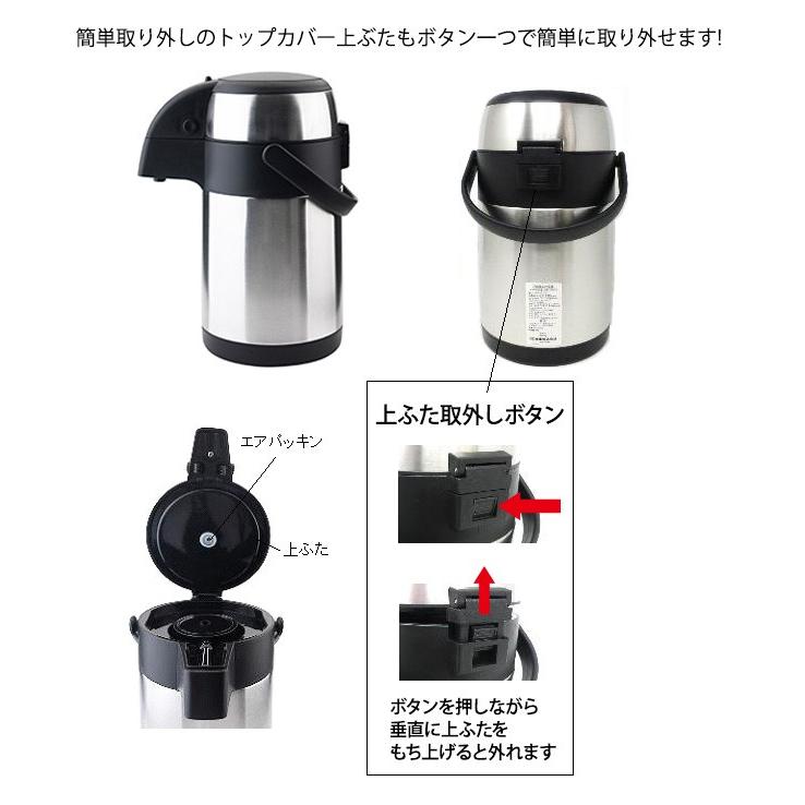 ポット 保温 魔法瓶 電気を使わない エアーポット ステンレス 大容量 2 5l 2 5リットル ワイドプッシュ式 Gd Ap250 Gd Ap250 シズ ショッピングサイト ヤフー店 通販 Yahoo ショッピング