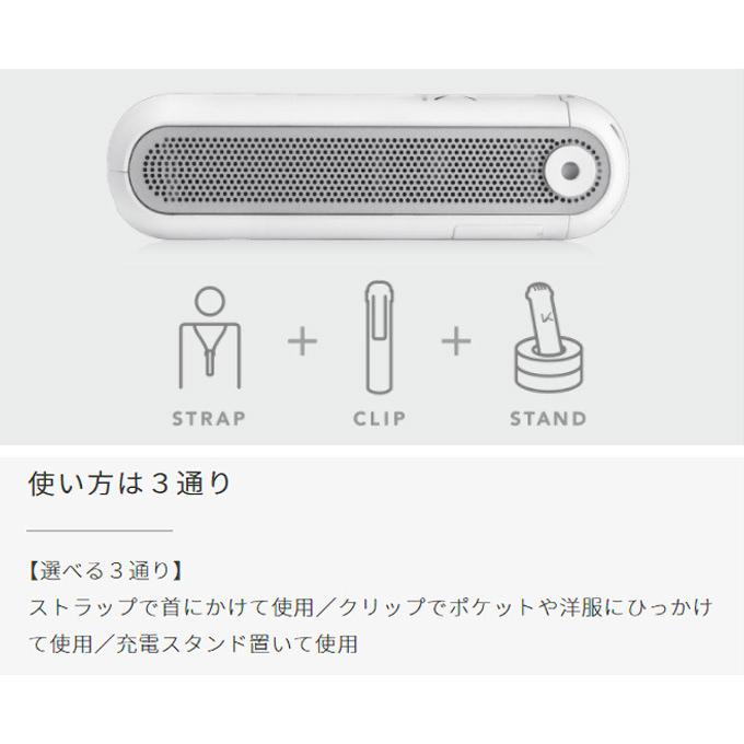 光触媒 空気清浄機 首かけ カルテック マイエアー KL-P02 充電式 花粉