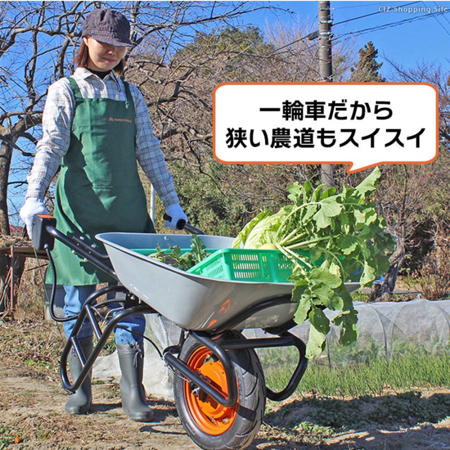一輪車 電動アシスト ノーパンクタイヤ ネコ車 運搬 農業 園芸