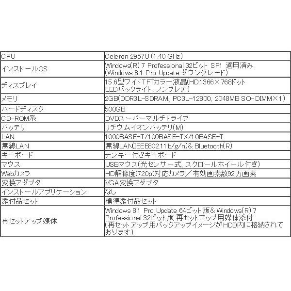送料無料 Nec Versapro J タイプvf Windows7 Pro 32bit Win8 1prodg Celeron 2957u 15 6型液晶 ノートブック ノートpc ノートパソコン Pc Vk14efwd4szm Pc Vk14efwd4szm シズ ショッピングサイト ヤフー店 通販 Yahoo ショッピング