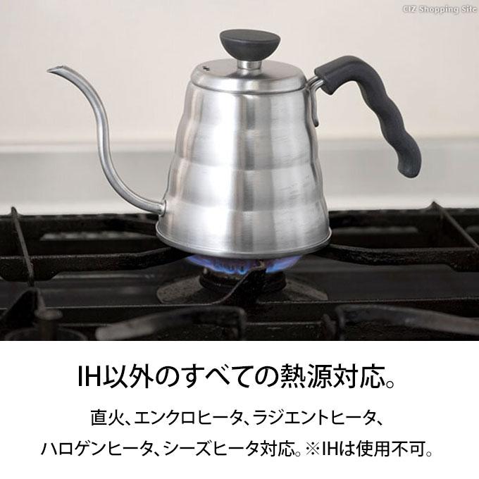 ドリップケトル 直火 ガス対応 IH非対応 ハリオ おしゃれ 500ml 1〜3杯用 グースネック HARIO V60ヴォーノ 500ml VKBR-70-HSV｜ciz｜04