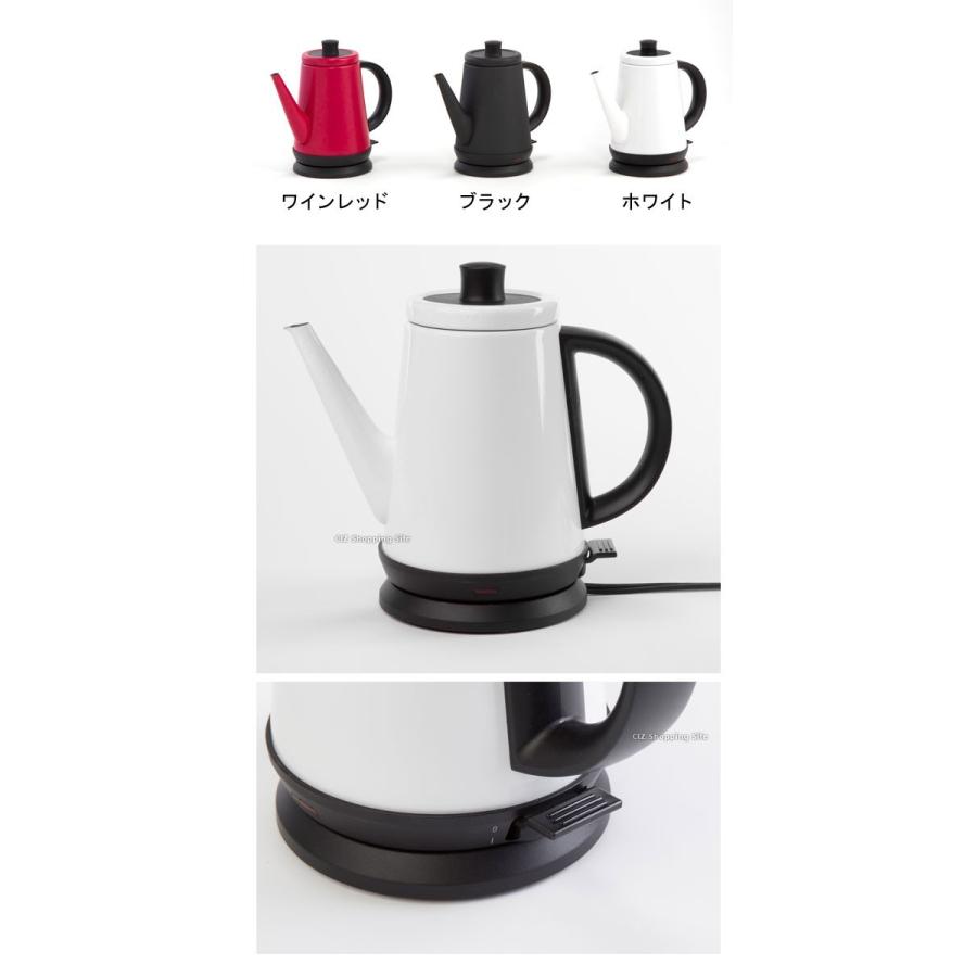 電気ケトル おしゃれ 北欧 細口 ドリップ ステンレス カフェケトル コーヒーポット 1l 1リットル 白 赤 黒 Vs Ke5 シズ ショッピングサイト ヤフー店 通販 Yahoo ショッピング