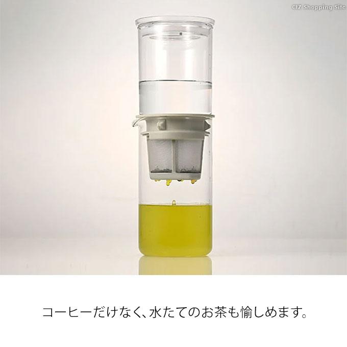 水出しアイスコーヒー 器具 ボトル ハリオ コールドブリュー 水たて 水出し茶 HARIO ウォータードリッパー ドロップ WDDR-5-PGR｜ciz｜05