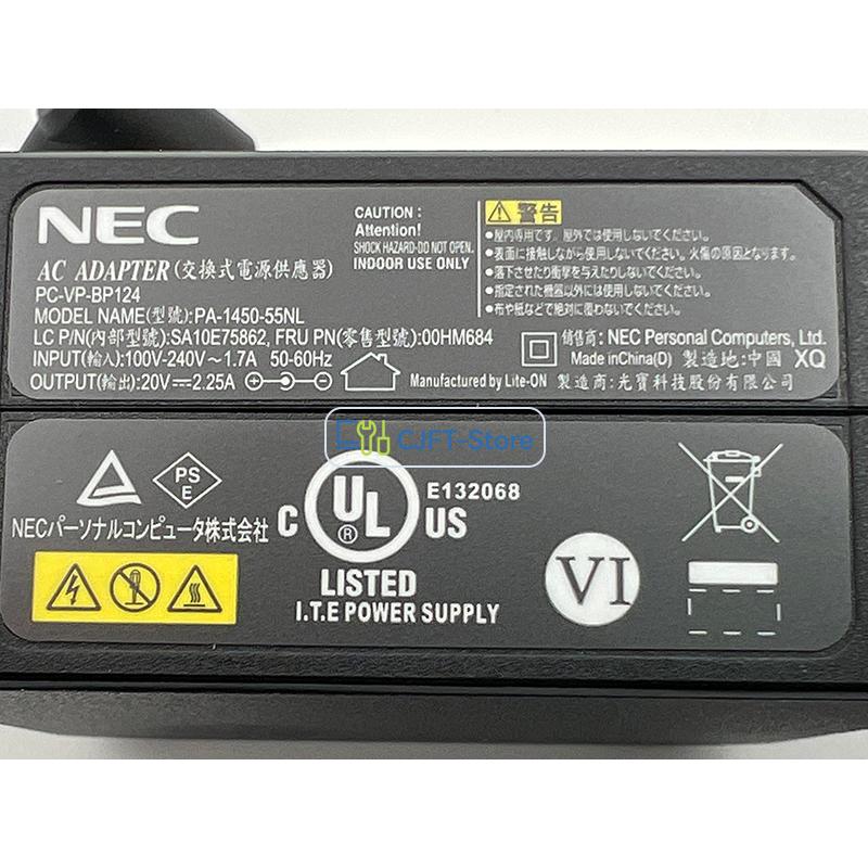 純正新品 NEC LAVIE Direct NS PC-NS700RA PC-NS850NA   PC-NS350NAシリーズ 電源、ACアダプタ PC-VP-BP124  PA-1450-55NL  45W 20V 2.25A｜cjft-store｜04