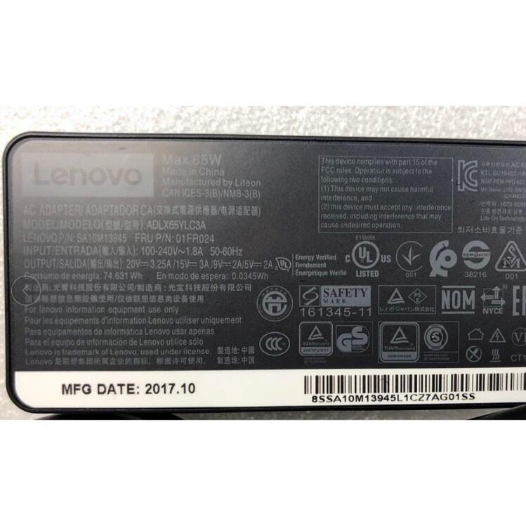 ☆ 新品 LENOVO ThinkPad A485 T480s E585 E580 USB Type-C 電源