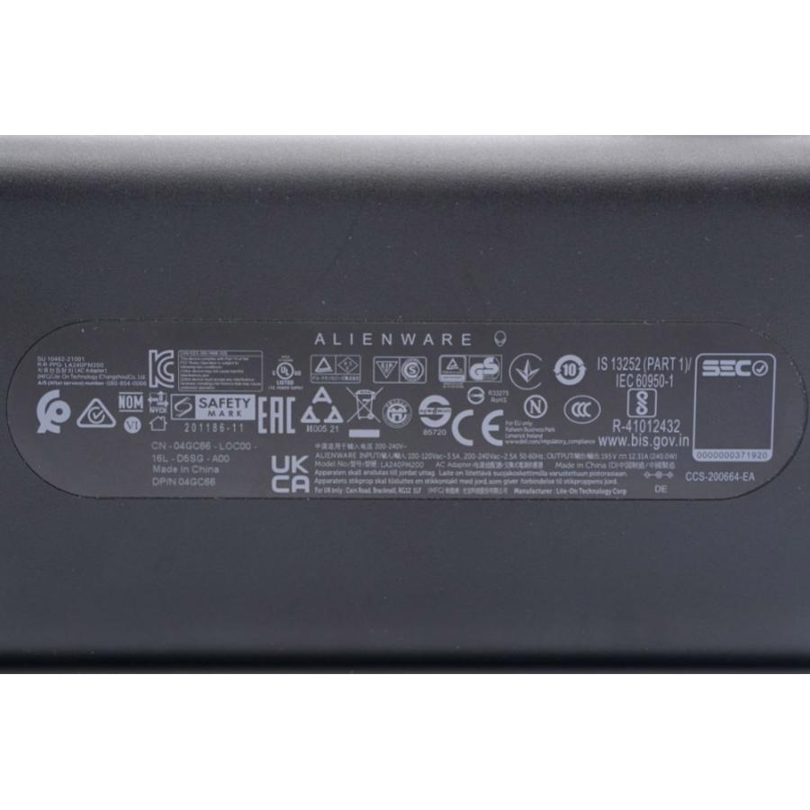 純正新品 Dell Precision 7750 用 240W 窒化ガリウム(GaN) AC