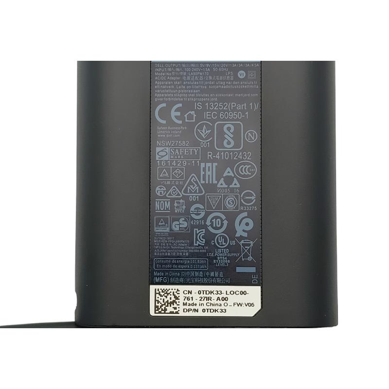 新品 Dell Latitude 5330 充電器、ACアダプタ LA90PM170 20V4.5A 90W