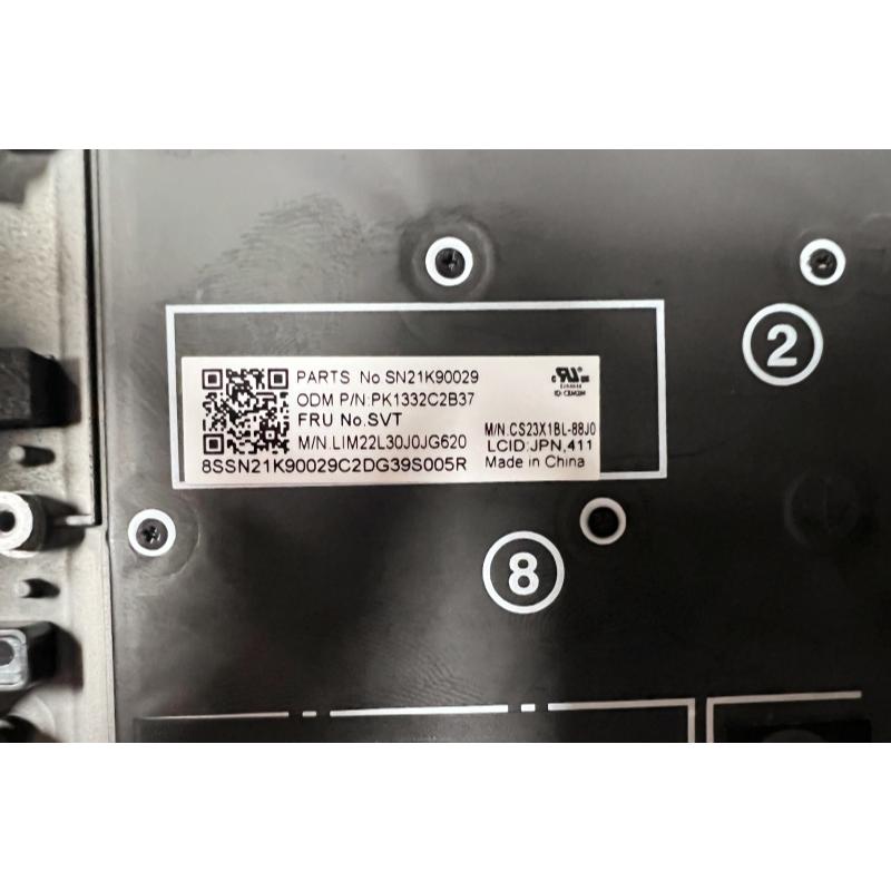 純正★ Lenovo ThinkPad X1 Carbon 13th Gen 21NS， 21NT 21NX， 21NY 等用 日本語キーボードバックライト付き/ パームレストありSN21K90029 PK1332C2837_2
