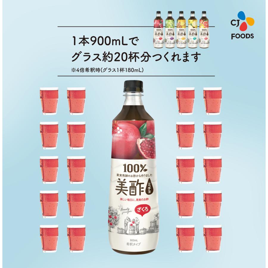 美酢希釈タイプ(９フレーバー) 美酢プラス(３フレーバー) から選べる4本セット 飲むお酢 みちょ ミチョ お酢 ドリンク  酢｜cjjapan｜06