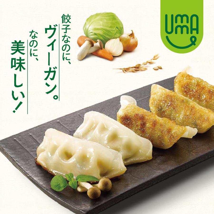 UMAUMA 野菜ギョーザ グルテンフリー 10個入〔クール便〕餃子 ギョウザ 大容量 冷凍餃子 惣菜 冷凍食品 簡単 ぎょうざ 米粉｜cjjapan｜02