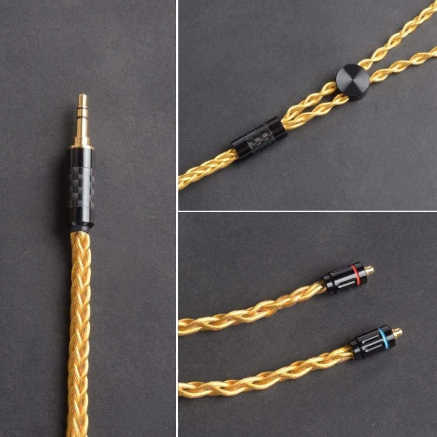 物品 Cooyin Mmcx ヘッドホンケーブル イヤホンケーブル イヤーフック 金メッキ単結晶銅 8芯 高音質 マニア向 24k金メッキプラグ 高耐久 2 5mm 3 5mm 4 4mm I型 Dprd Jatimprov Go Id