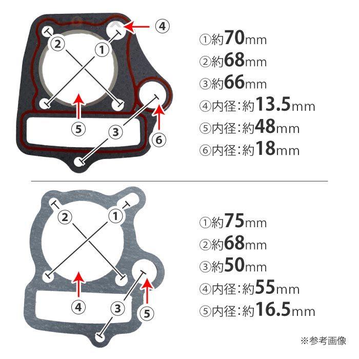 ガスケット セット エンジン用 ダックス ジャズ ゴリラ スーパーカブ モンキー リトルカブ カブ C50 C70 C90 CD50 CL50 ホンダ｜ck-custom｜05